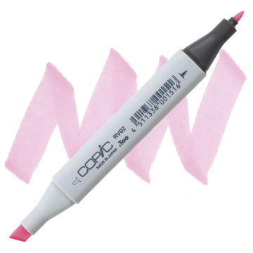 Copic Classic Marker - Sugar Almond Pink RV02 swatch and marker