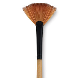 Dynasty Black Gold Brush - Fan, Short Handle, Size 2