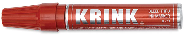 Krink - K-73 Bleed Thru Ink Marker - Red