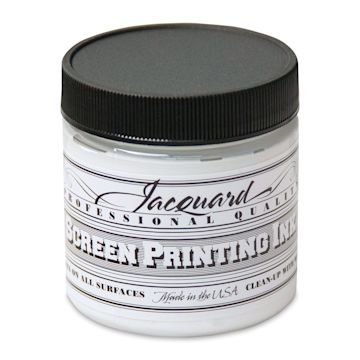 Open in modal - Jacquard Screen Printing Ink - White, 4 oz