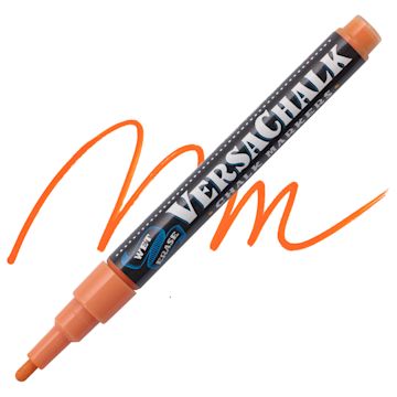 Open in modal - VersaChalk Wet Erase Liquid Chalk Marker - Classic Burnt Orange, 3 mm, swatch and marker