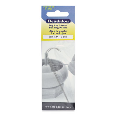 Beadalon Big Eye Curved Beading Needle - Package of 2, 3-1/2"L (In packaging)