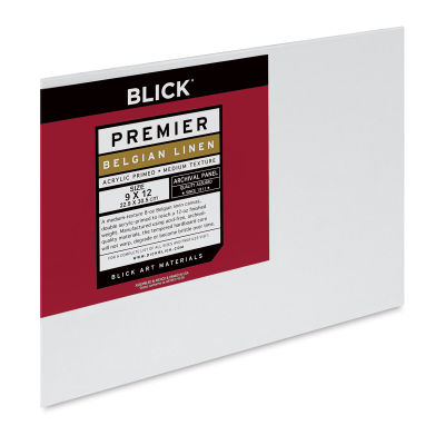 Blick Belgian Linen Archival Panel - 9" x 12", Acrylic-primed