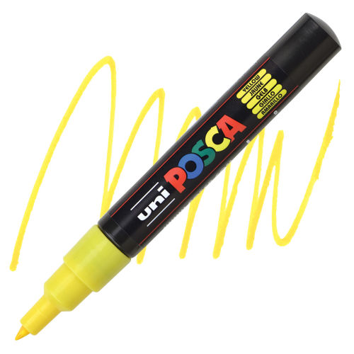 Posca Acrylic Paint Marker 0.7-1mm X-Fine Tip Basic Colors Set of 16