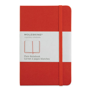 Moleskine Classic Hardcover Notebook - Scarlet Red, Blank, 5-1/2" x 3-1/2"