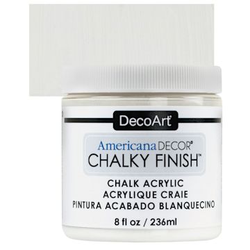 Open in modal - DecoArt Americana Decor Chalky Finish Paint - Everlasting, 8 oz jar and swatch