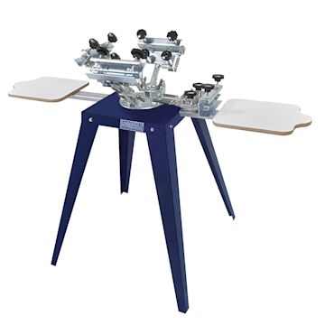 Open in modal - Dynamic 2-Station, 4-Color Screen Printer - Printer with Legs and Microlok