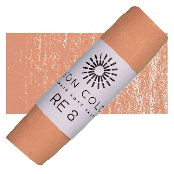 Open in modal - Unison Handmade Pastel - Red Earth 8 pastel and swatch