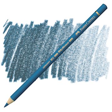 Open in modal - Faber-Castell Polychromos Pencil - Cobalt Turquoise pencil and swatch