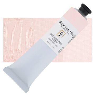 Open in modal - Shiva Signature Artist Oil Color - Brilliant Pink Light, 5 oz Tube and swatch
