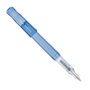 Open in modal - Pilot Kakuno Fountain Pen - Blue, Medium Nib, cap off