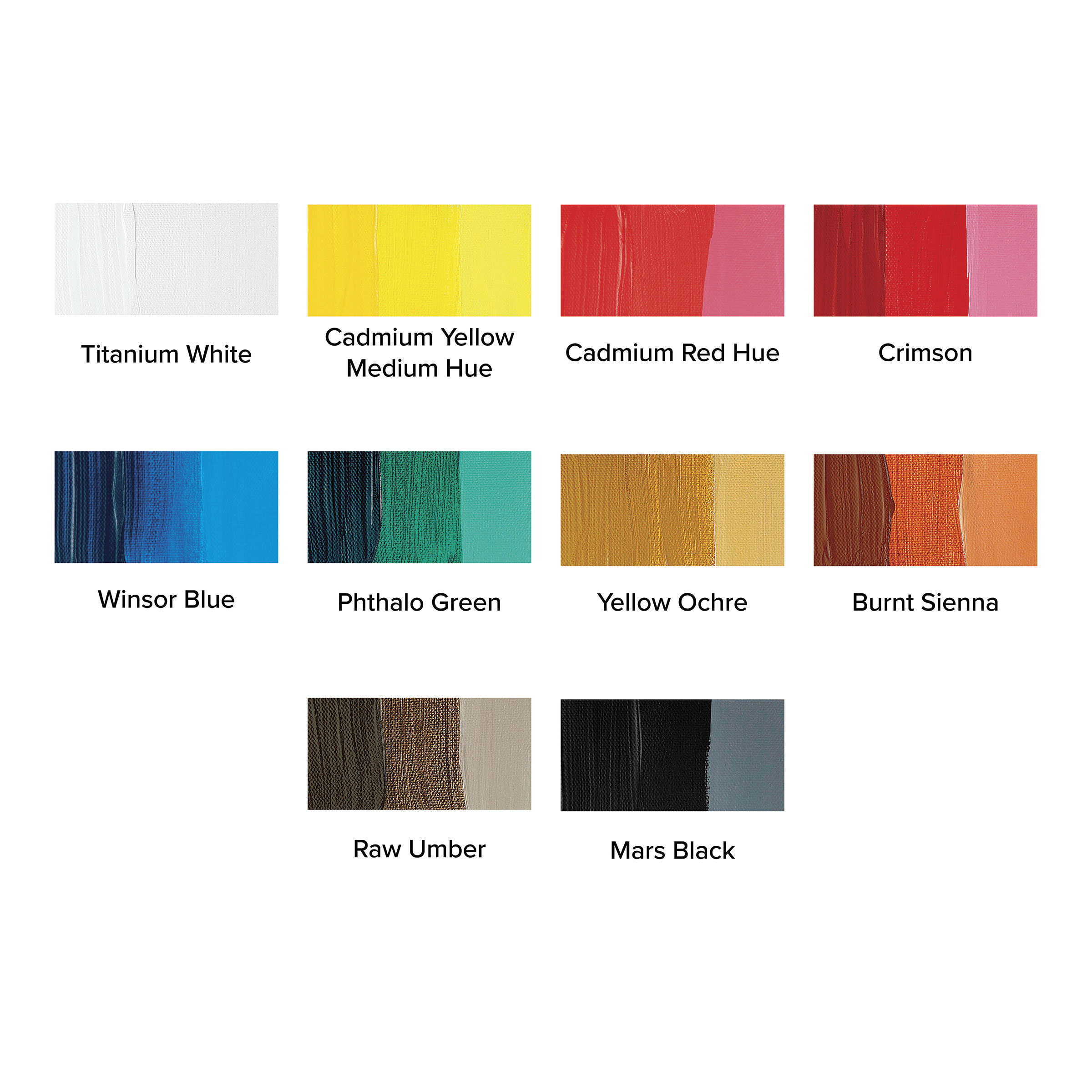 Winsor & Newton Galeria Flow Acrylics - Set of 10 Colors, 60 ml
