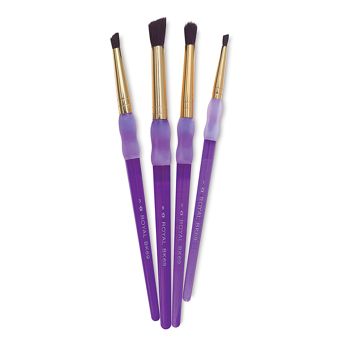 Royal & Langnickel Big Kid's Choice Lil' Grippers Synthetic Brushes