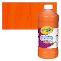 Crayola Artista II Liquid Washable Tempera - Orange, 32 oz bottle
