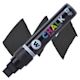 Molotow Chalk Marker - Black, 15 mm marker and swatch