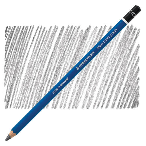 STAEDTLER Mars Lumograph 2B Graphite Art Drawing Pencil, 6 Pencils
