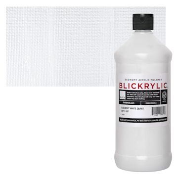 Open in modal - Blickrylic Student Acrylic - Blockout White, Quart and swatch