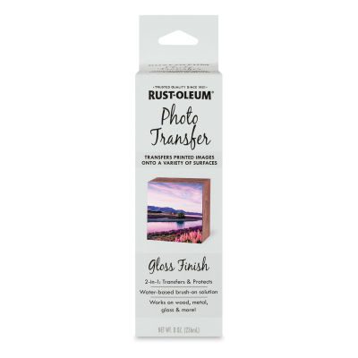 Rust-Oleum Photo Transfer Medium - Front of 8 oz. Gloss package