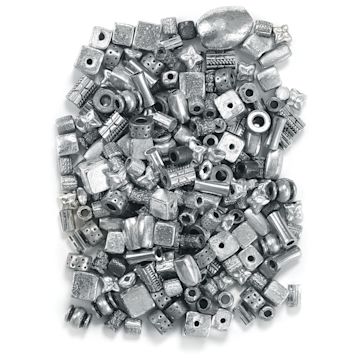 Open in modal - Silver Metallic Bead Mix