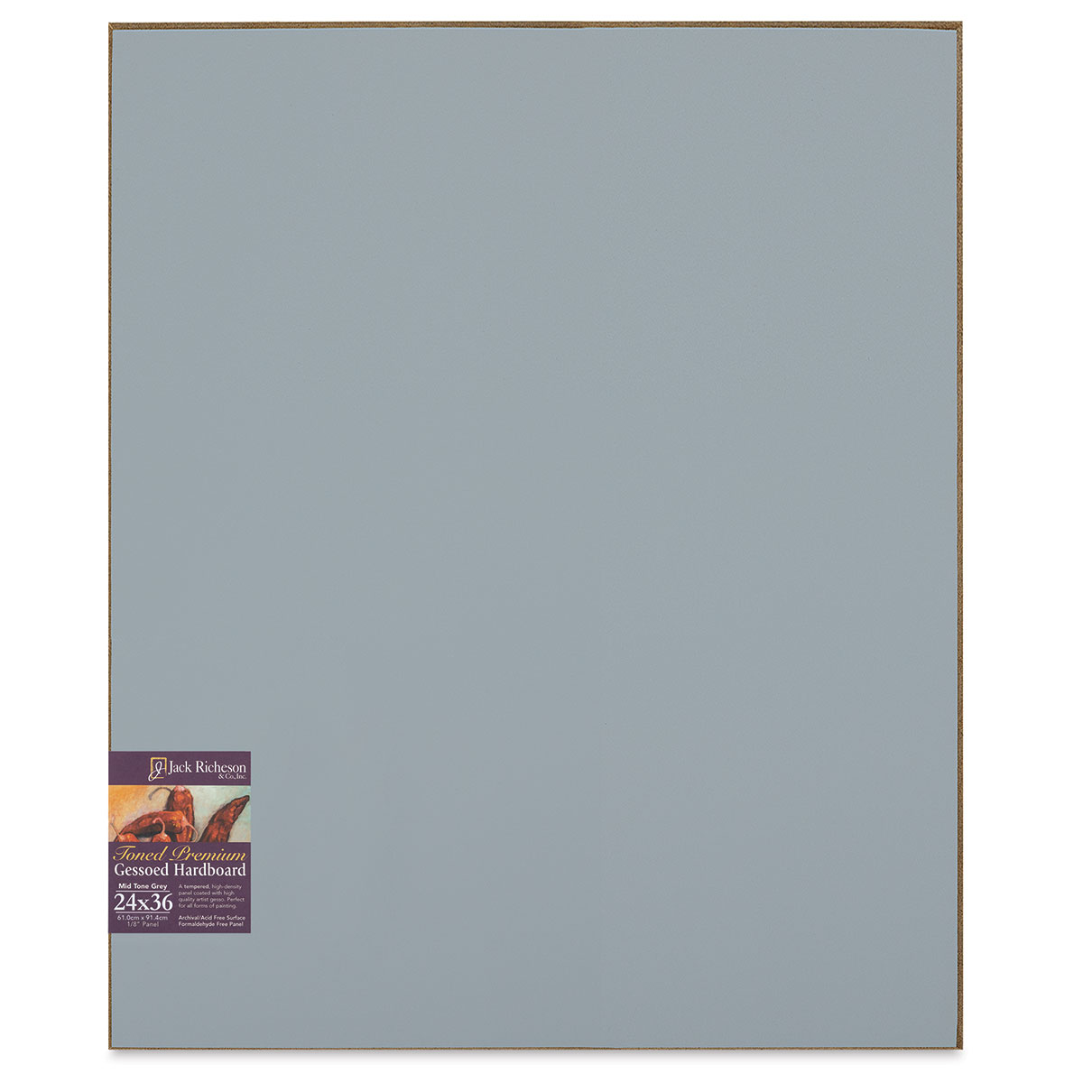 Richeson Toned Gesso Hardboard Panel - 18 x 36, Umber Wash 