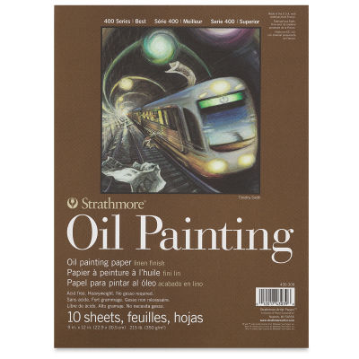 Strathmore 400 Series Oil Painting Pads- Front view of 9" x 12" pad