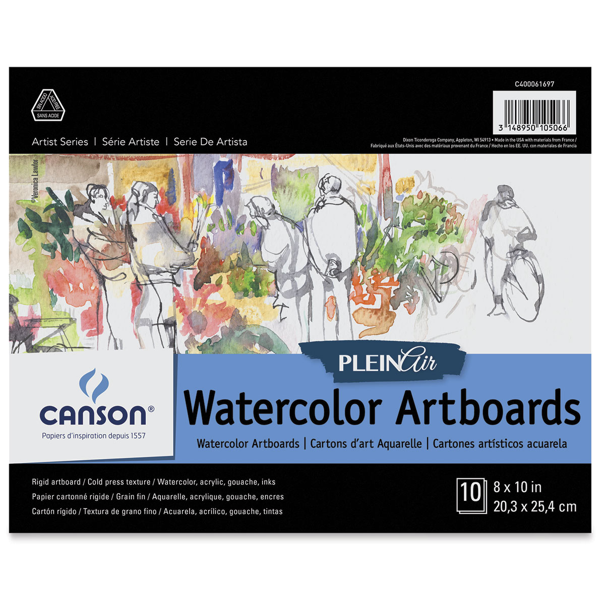 Canson Art Board Black Drawing Board 20 x 30 (Pack of 5