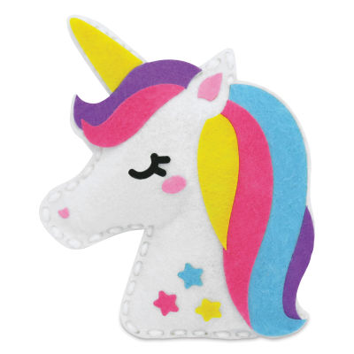 Krafty Kids Unicorn Felt-Fun Friend Craft Kit (Finished felt unicorn)