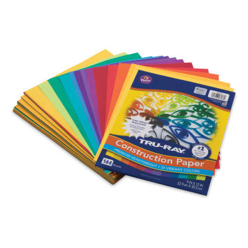 Pacon Tru-Ray Construction Paper, 76lb, 9 x 12, Assorted Pastel