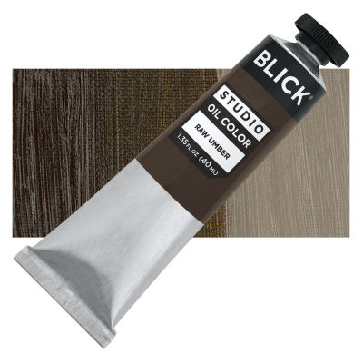 Blick Oil Colors - Raw Umber, 40 ml, Tube with Swatch