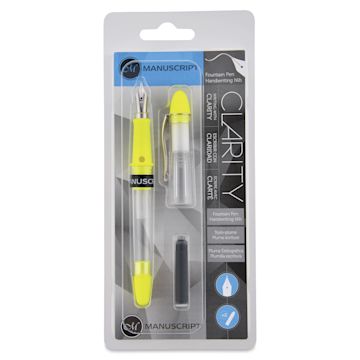 Open in modal - Manuscript Clarity Fountain Pen - Iridium Nib, Yellow
