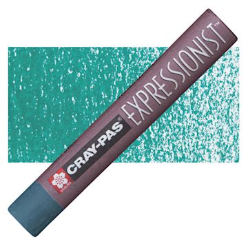 Open in modal - Sakura Cray-Pas Expressionist Oil Pastel - Blue Green oil pastel and swatch