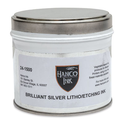 Hanco Standard Palette Litho Ink - 1 lb, Brilliant Silver