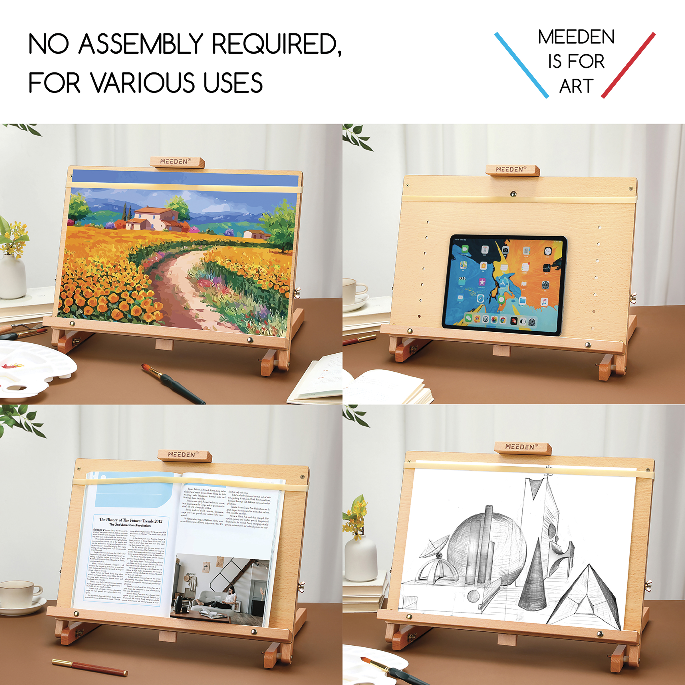 Meeden H-Frame Tabletop Easel - 13-1/5” W x 12-3/5” L | BLICK Art