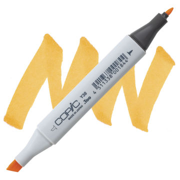 Copic Classic Marker - Honey Y38 swatch and marker