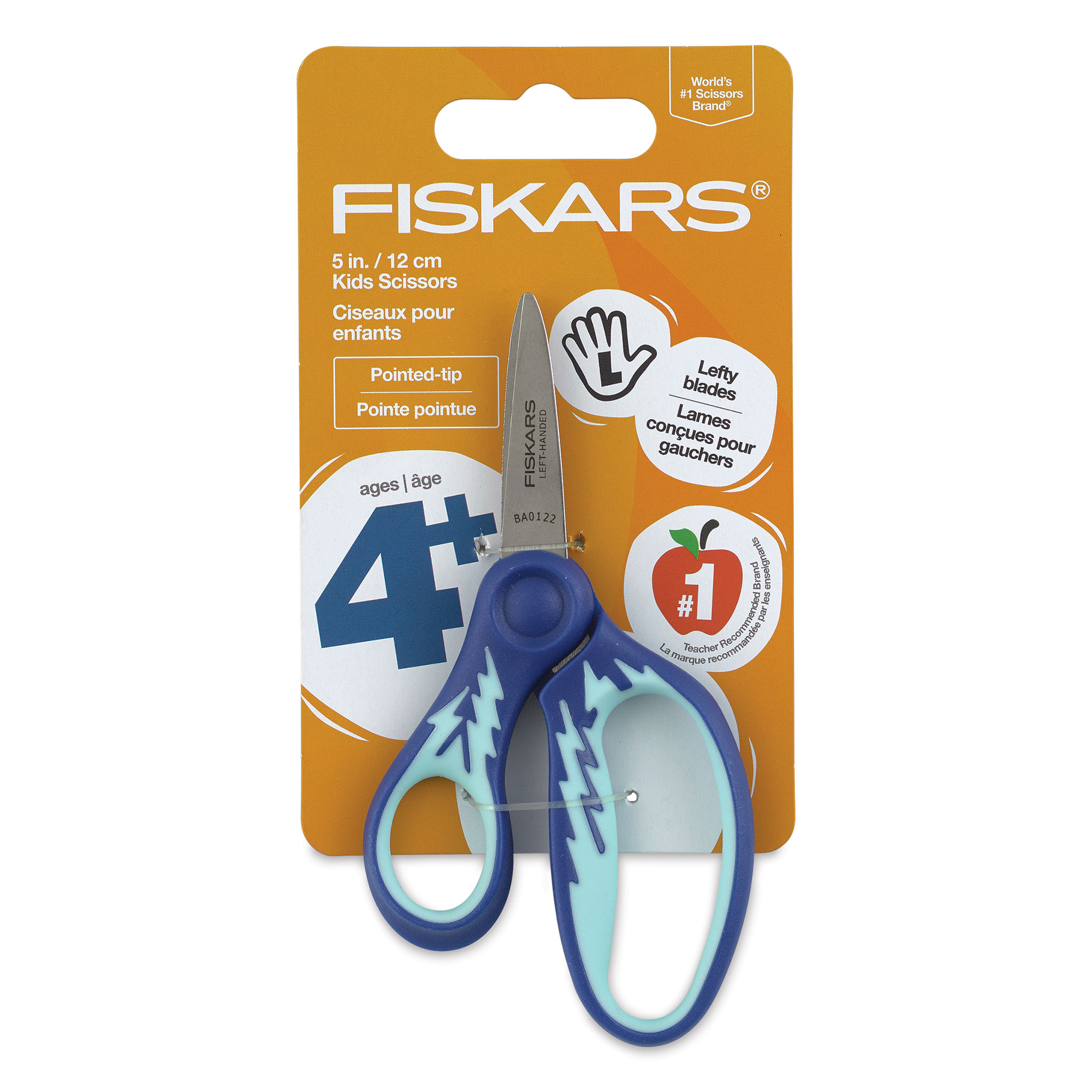 Fiskars Softgrip Pointed Tip Scissors, 5 Inches, Left-Handed, Color Will  Vary