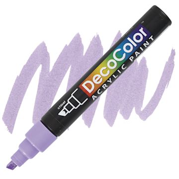 Open in modal - Decocolor Acrylic Paint Marker - Wisteria marker and swatch