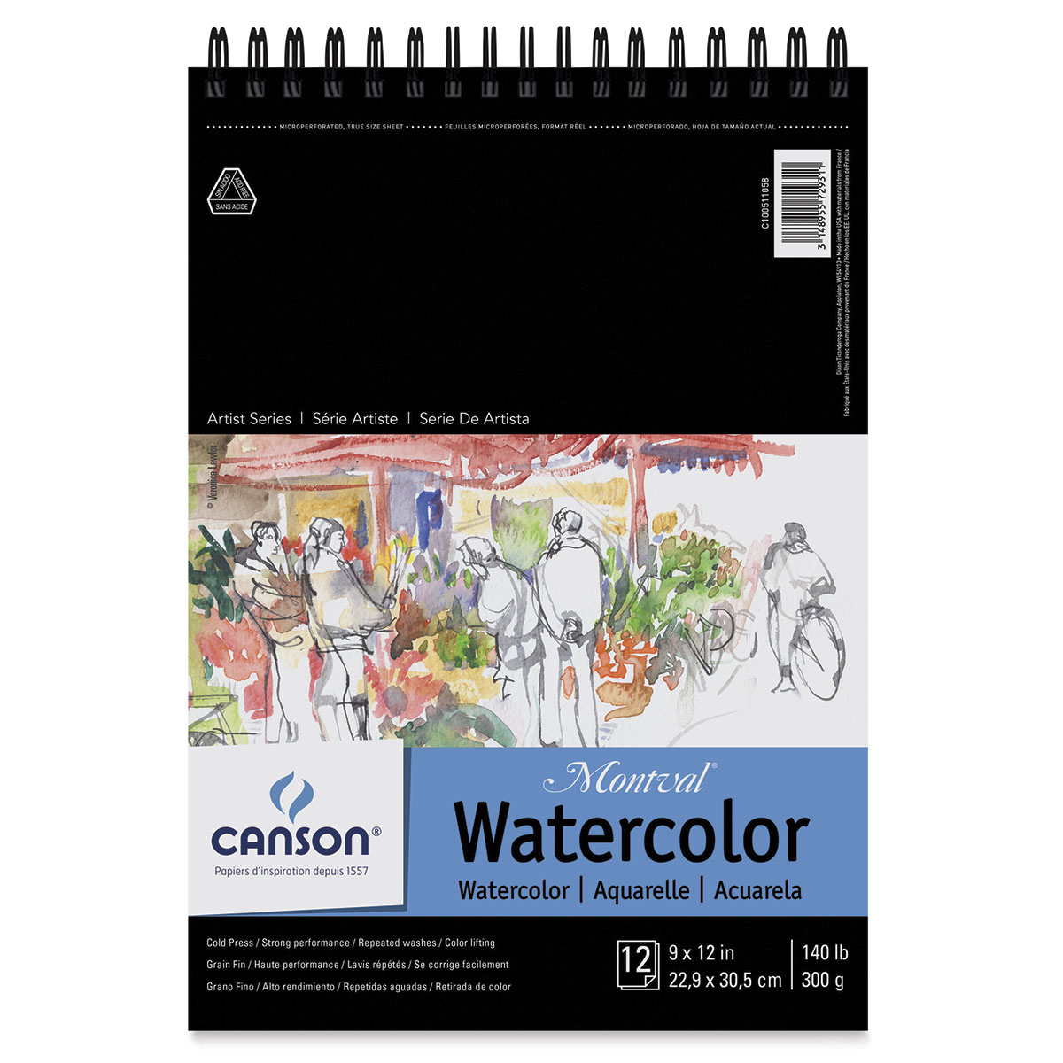 Canson Montval Watercolor Pad Cold Press 140 lb - RISD Store