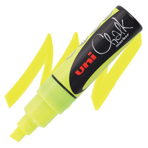 Uni-Ball Uni Chalk Marker - Fluorescent Yellow, 8 mm