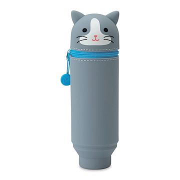 Open in modal - PuniLabo Stand Up Pen Case - Gray Cat