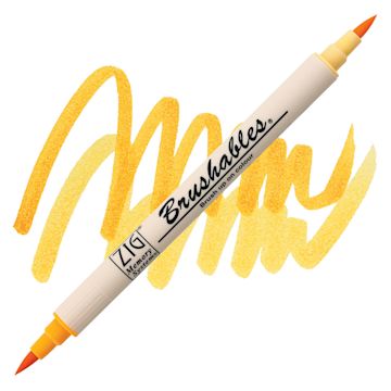 Open in modal - Zig Brushables Dual Tip Marker - Apricot marker and swatch
