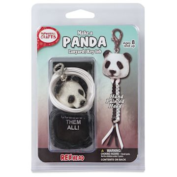 Open in modal - Pepperell Rexlace Rex Head Key Chain Kit - Panda - front of packaging