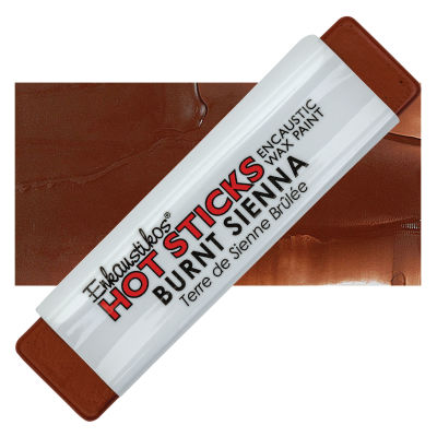 Enkaustikos Hot Sticks Encaustic Wax Paints - Burnt Sienna, 13 ml stick