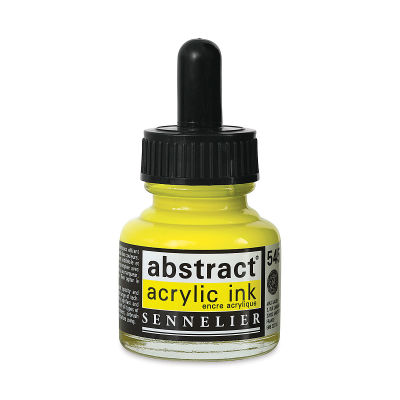 Sennelier Abstract Acrylic Ink - Cadmium Yellow Lemon Hue, 1 oz
