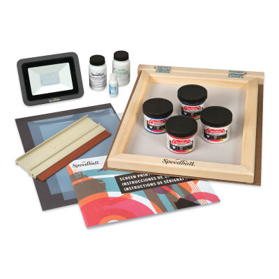 Speedball Ultimate Diazo Fabric Screen Printing Kit (Kit contents, Out of packaging)