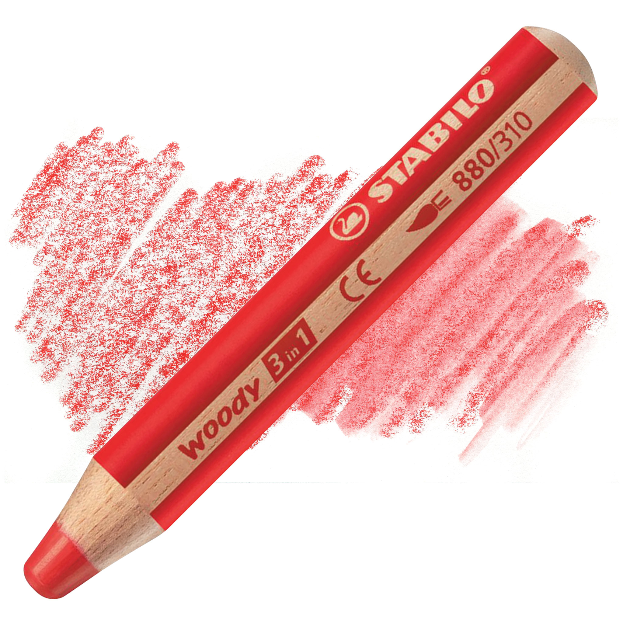 Stabilo Woody 3 in 1 Pencil - Red