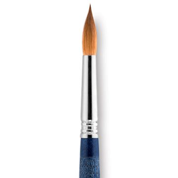 Open in modal - Escoda Optimo Kolinsky Sable Brush - Reservoir Liner, Short Handle, Size 12 close up