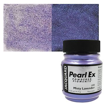 Open in modal - Jacquard Pearl-Ex Pigment - 0.50 oz, Misty Lavender jar and swatch