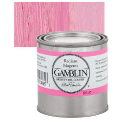 Gamblin Artist's Oil Color - Radiant Magenta, 8 oz Can