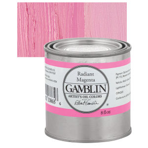 Gamblin Artist's Oil Color - Radiant Magenta, 8 oz Can