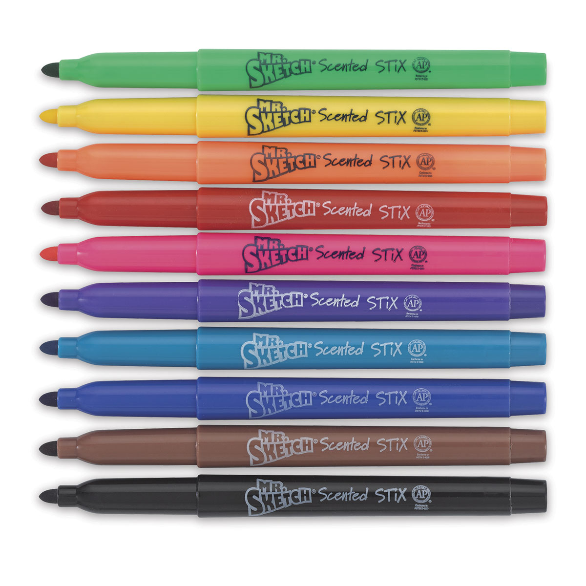 Mr. Sketch Stix 10 Pk. Scented Fine Point Markers, Writing Supplies, Household